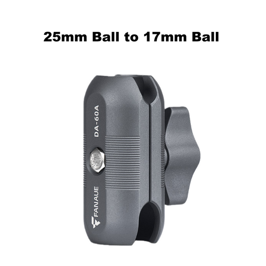 FANAUE DA-60A Double Socket Arm 25mm Ball to 17mm Ball