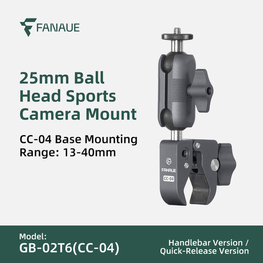 FANAUE GB-02T Action Camera Mount / Universal Action Camera Holder