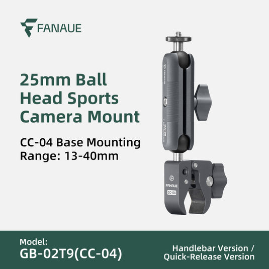 FANAUE GB-02T Action Camera Mount / Universal Action Camera Holder