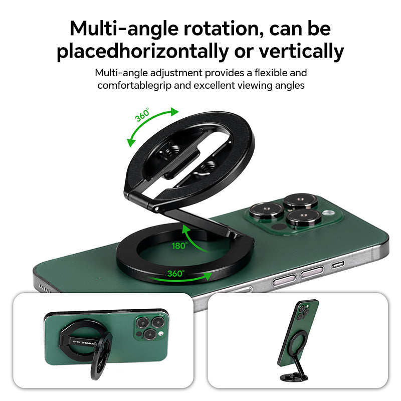 Load image into Gallery viewer, FANAUE MS-05 Dual Magnetic Ring Phone Holder Foldable Compatiable with 1/4"-20 Srew and Arca Swiss Standard

