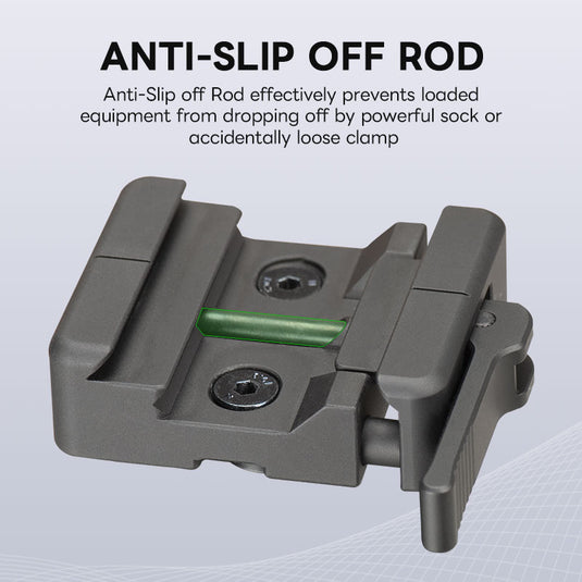 FANAUE SC-ARC Bipod Clamp Quick Release Lever-Release Arca Swiss RRS Mount Dovetail to Picatinny Adapter for monopods & bipods Hunting Tripod