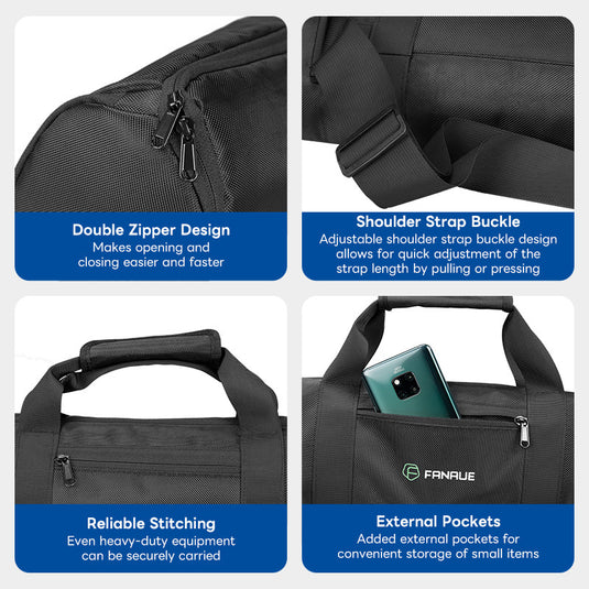 FANAUE 77cm Photography Handbag Hunting Tripod Black Waterproof Bag