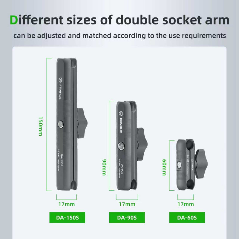 Load image into Gallery viewer, FANAUE Double Socket Arm Compatible With 17mm Ball (Three models)
