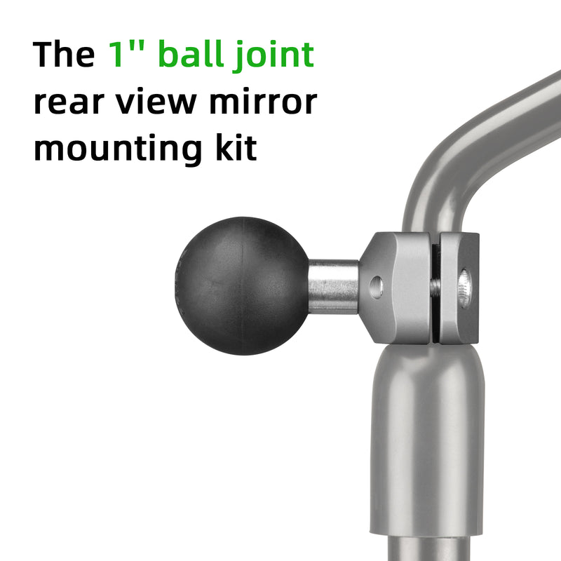 Load image into Gallery viewer, FANAUE CC-06 Rearview Mirror Clip with B Size 1" Ball For RAM MOUNTS
