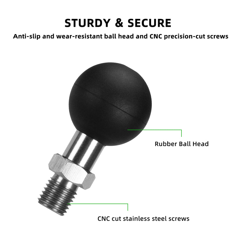 Load image into Gallery viewer, FANAUE 1" Ball Assembly with M10 X 1.25 Threaded Post,Suitable for M10 Screw Holes on Motorcycles or Other Equipment.
