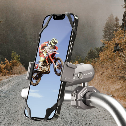 FANAUE Handlebar U-Bolt Base for Rails 0.85" to 1.14" in Diameter CC-05 Rod Clamp with B Size 1" Ball For RAM Mounts