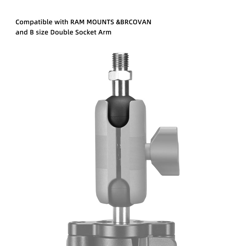 Load image into Gallery viewer, FANAUE 1" Ball Assembly with M10 X 1.25 Threaded Post,Suitable for M10 Screw Holes on Motorcycles or Other Equipment.
