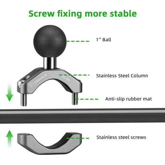 FANAUE CC-05 Motorcycle Phone Mount Handlebar Clip