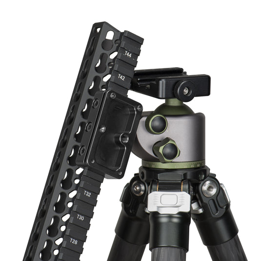 FANAUE FGP-65 Picatinny Arca-Swiss Compatible Rail Plate with Anti-slip Slot, CNC Machined Aluminum,Tripod Dovetail Adapter Mount