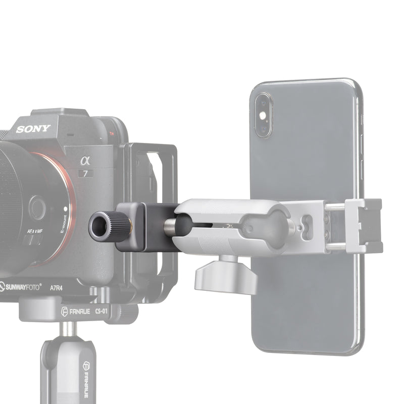 Load image into Gallery viewer, FANAUE CS-01 Arca Swiss/RRS Clamp with 1" Ball Adapter and 1/4" Screw for Professional Camera L Bracket Quick Release L Plate
