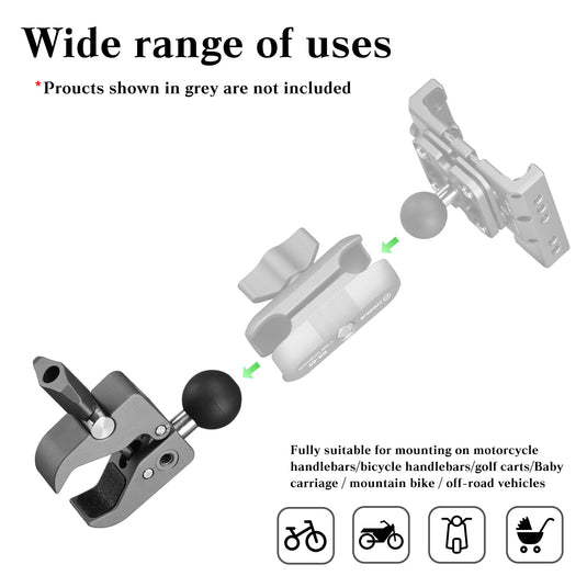 FANAUE CC-04 Strong rod Clamp with Detachable 1" Ball Head