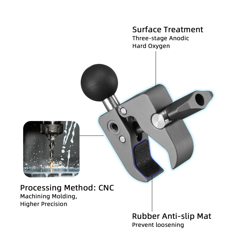 Load image into Gallery viewer, FANAUE CC-04 Strong rod Clamp with Detachable 1" Ball Head
