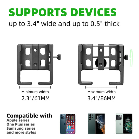 FANAUE CPC-07 Smartphone Holder with Detachable 1" Ball Head