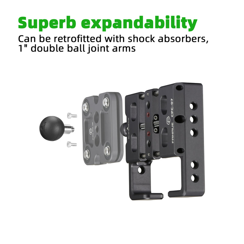 Load image into Gallery viewer, FANAUE CPC-07 Smartphone Holder with Detachable 1" Ball Head
