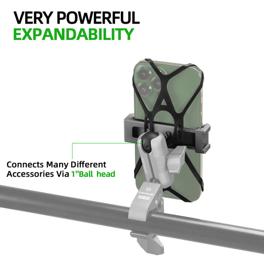 FANAUE CPC-08 Cell Phone Holder with Detachable 1" Ball Head and Tether