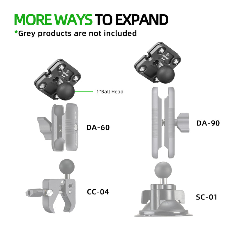 Load image into Gallery viewer, FANAUE SA-01 Mobile Phone Mount Shock Absorber with Detachable 1" Ball Head
